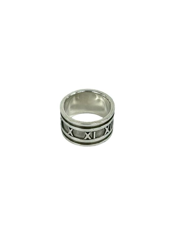 Tiffany & Co Atlas Wide Ring 925 No 13 Silver